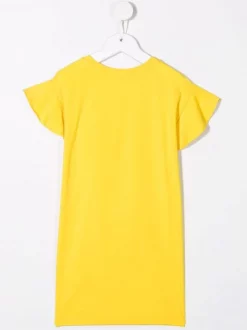 ( Nouvelle Collection ) Moschino Kids Robe à Motif Teddy Bear 51680 - Arancione -Moschino Kids Soldes Boutique 18232256 38889755 600