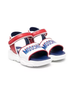 ( Nouvelle Collection ) Moschino Kids Sandales à Logo Imprimé Enfant