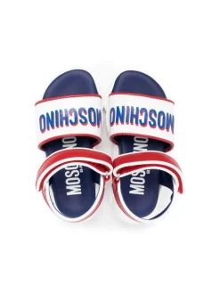 ( Nouvelle Collection ) Moschino Kids Sandales à Logo Imprimé Enfant -Moschino Kids Soldes Boutique 18237969 39035712 600