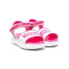 ( Nouvelle Collection ) Moschino Kids Sandales à Logo Imprimé BIANCO-ROSA 1 ( Nouvelle Collection ) Moschino Kids Sandales à Logo Imprimé BIANCO-ROSA -Moschino Kids Soldes Boutique 18239468 39562440 600