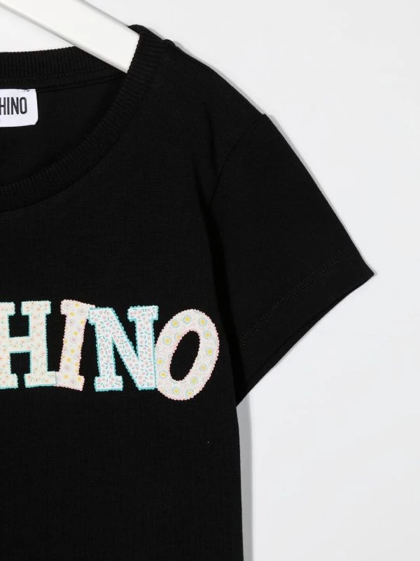 ( Nouvelle Collection ) Moschino Kids T-shirt à Logo Imprimé 60100 NERO BLACK 5 ( Nouvelle Collection ) Moschino Kids T-shirt à Logo Imprimé 60100 NERO BLACK – Image 3