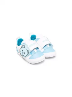 ( Nouvelle Collection ) Moschino Kids Baskets à Attache Scratch Enfant