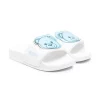( Nouvelle Collection ) Moschino Kids BIANCO MOS AZZURRO SCUBA BIANCO Claquettes à Patch Logo Enfant -Moschino Kids Soldes Boutique 18251629 39036597 600