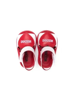 ( Nouvelle Collection ) Moschino Kids GLOVE BIANCO GLOVE ROSSO Sandales à Patch Cœur Enfant -Moschino Kids Soldes Boutique 18251635 38961150 600