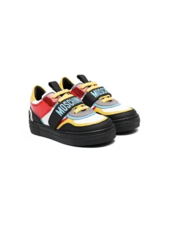 ( Nouvelle Collection ) Moschino Kids Baskets à Design Colour Block MK121 - Multicolore