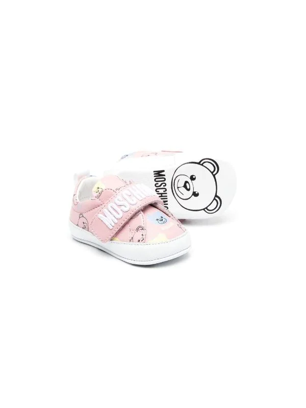 ( Nouvelle Collection ) Moschino Kids Chaussures De Pré-marche à Imprimé Teddy Bear Enfant 4 ( Nouvelle Collection ) Moschino Kids Chaussures De Pré-marche à Imprimé Teddy Bear Enfant – Image 2