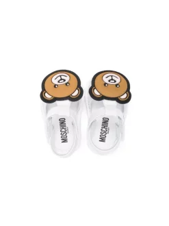 Moschino Kids Sandales En Cuir à Patch Teddy Enfant -Moschino Kids Soldes Boutique 18253557 39027354 600