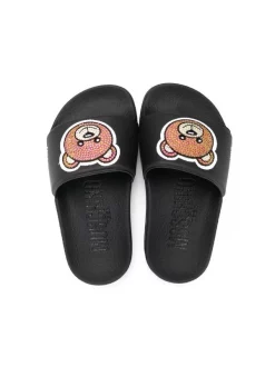 ( Nouvelle Collection ) Moschino Kids Claquettes à Imprimé Toy-Bear Enfant -Moschino Kids Soldes Boutique 18253568 38964017 600