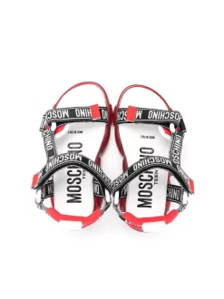 ( Nouvelle Collection ) Moschino Kids Sandales à Attache Scratch REDCOAT BORD NAP 7N BAINCO -Moschino Kids Soldes Boutique 18253570 39032392 600