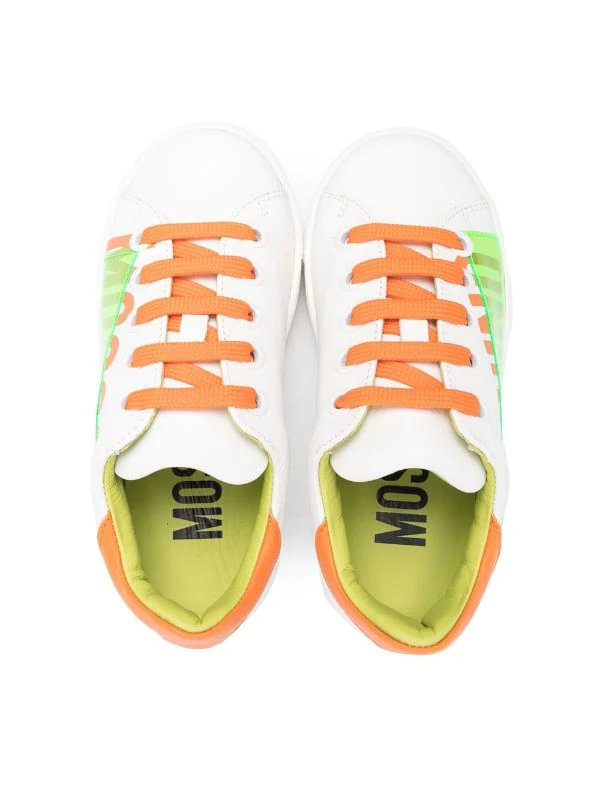 ( Nouvelle Collection ) Moschino Kids Baskets à Logo Imprimé Latéral Enfant 5 ( Nouvelle Collection ) Moschino Kids Baskets à Logo Imprimé Latéral Enfant – Image 3