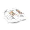 ( Nouvelle Collection ) Moschino Kids Sandales à Attache Scratch BIANCO -Moschino Kids Soldes Boutique 18254809 39021954 600