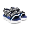 ( Nouvelle Collection ) Moschino Kids Sandales à Attache Scratch BLUETTE/NERO -Moschino Kids Soldes Boutique 18255811 39023332 600