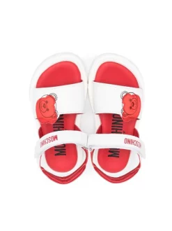 ( Nouvelle Collection ) Moschino Kids Sandales à Logo Imprimé Enfant -Moschino Kids Soldes Boutique 18262733 39033450 600