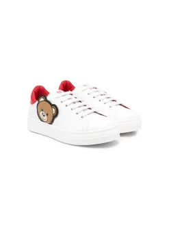 Moschino Kids Baskets à Motif Toy Bear BIANCO
