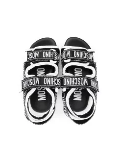 ( Nouvelle Collection ) Moschino Kids Sandales à Logo Imprimé NERO 7 ( Nouvelle Collection ) Moschino Kids Sandales à Logo Imprimé NERO -Moschino Kids Soldes Boutique 18285311 39242071 600