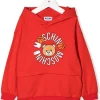 ( Nouvelle Collection ) Moschino Kids Hoodie à Logo Imprimé 50109 RED 1 ( Nouvelle Collection ) Moschino Kids Hoodie à Logo Imprimé 50109 RED -Moschino Kids Soldes Boutique 18287460 39037307 600