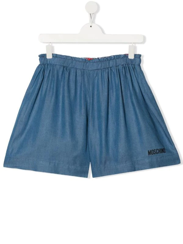 ( Nouvelle Collection ) Moschino Kids Short à Motif Ours 40023 BLUE 3 ( Nouvelle Collection ) Moschino Kids Short à Motif Ours 40023 BLUE