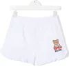 ( Nouvelle Collection ) Moschino Kids 10101 WHITE Short à Logo Imprimé Enfant 2 ( Nouvelle Collection ) Moschino Kids 10101 WHITE Short à Logo Imprimé Enfant -Moschino Kids Soldes Boutique 18287474 39028987 600