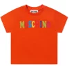 ( Nouvelle Collection ) Moschino Kids T-shirt En Coton Stretch à Patch Logo ORANEG 1 ( Nouvelle Collection ) Moschino Kids T-shirt En Coton Stretch à Patch Logo ORANEG -Moschino Kids Soldes Boutique 18307528 39695450 600