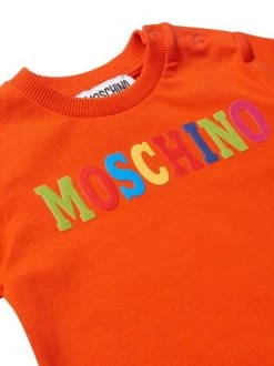 ( Nouvelle Collection ) Moschino Kids T-shirt En Coton Stretch à Patch Logo ORANEG 8 ( Nouvelle Collection ) Moschino Kids T-shirt En Coton Stretch à Patch Logo ORANEG -Moschino Kids Soldes Boutique 18307528 39695451 600
