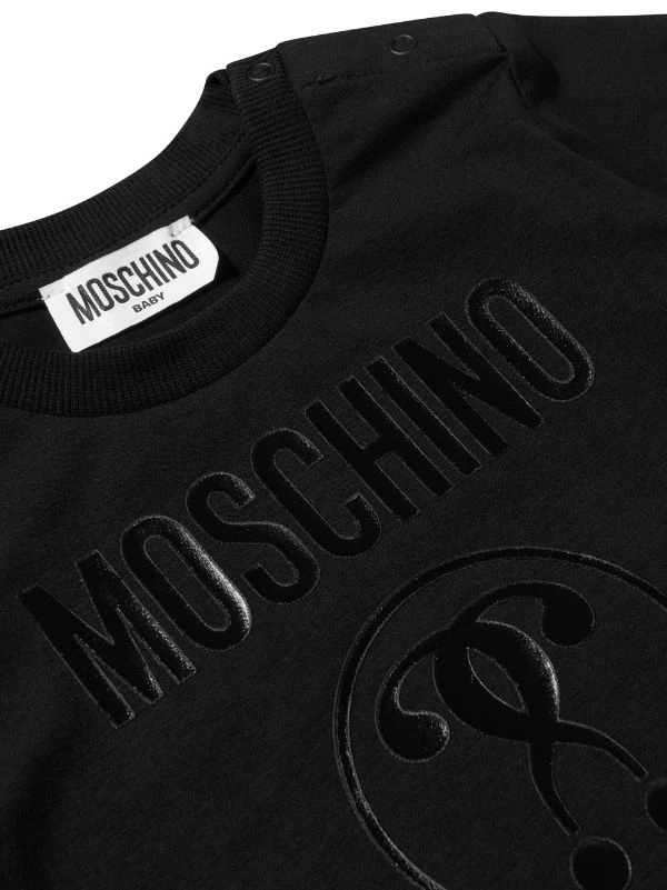 ( Nouvelle Collection ) Moschino Kids 60100 BLACK T-shirt à Logo Imprimé Enfant 4 ( Nouvelle Collection ) Moschino Kids 60100 BLACK T-shirt à Logo Imprimé Enfant – Image 3