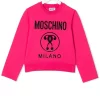 ( Nouvelle Collection ) Moschino Kids 50557 Flambè Pink Sweat à Logo Imprimé Enfant -Moschino Kids Soldes Boutique 18331267 39277620 600
