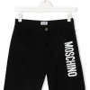 ( Nouvelle Collection ) Moschino Kids Short à Logo Imprimé 60100 NERO/BLACK -Moschino Kids Soldes Boutique 18331269 39287729 600