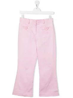 ( Nouvelle Collection ) Moschino Kids Pantalon à Boutons Cœurs 50602 PINK