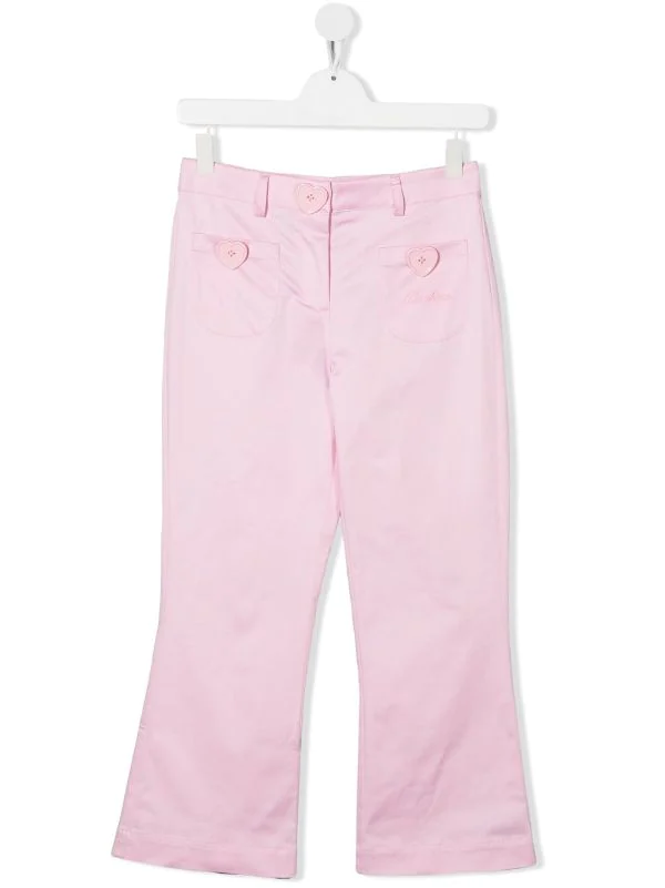 ( Nouvelle Collection ) Moschino Kids Pantalon à Boutons Cœurs 50602 PINK 3 ( Nouvelle Collection ) Moschino Kids Pantalon à Boutons Cœurs 50602 PINK